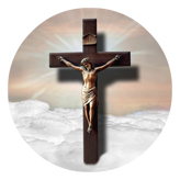 DAROUND 107 BZ Crucifix Clouds Bronze